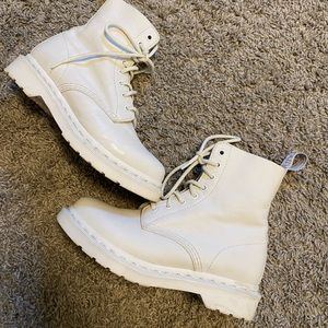 White on white doc martens